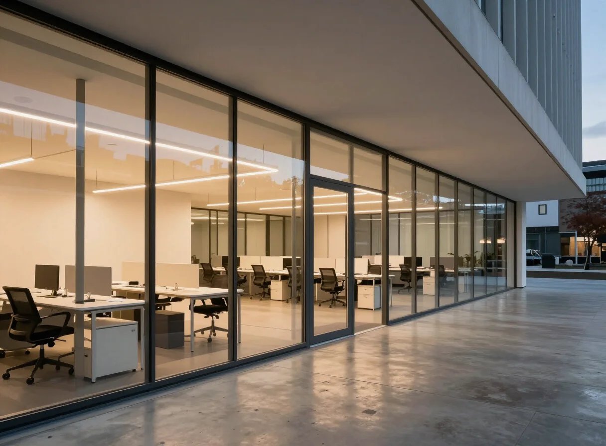Gereinigtes modernes Büro in Berlin